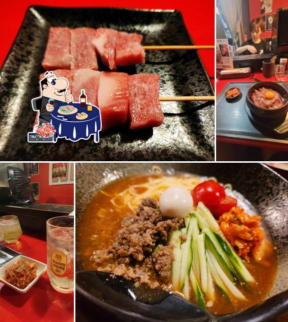 大阪鶴橋名物牛串焼き 新羅