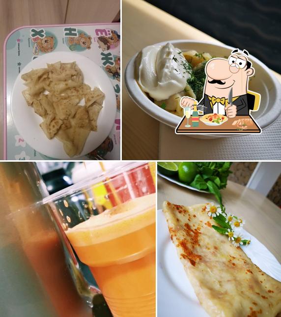 Блюда в "Блинной Три сковородки"