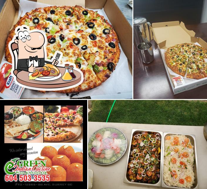 Green Indian Cuisine Pizza and Sweets