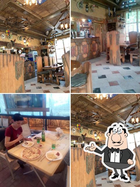 Посмотрите на внутренний интерьер "Кафе "Ковчег""