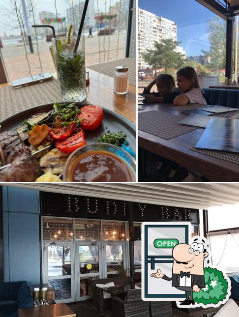 Это фотография, где изображены внешнее оформление и внутреннее оформление в Buddy Bar