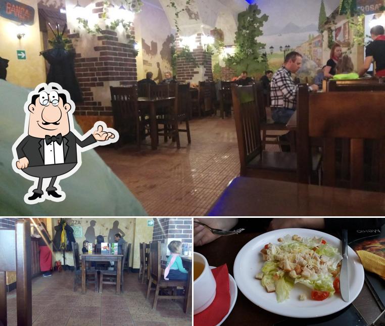 В То-то есть внутреннее оформление, еда и многое другое