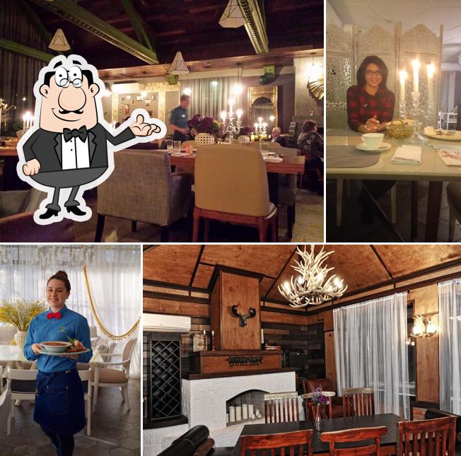 Посмотрите на внутренний интерьер "Соломы"