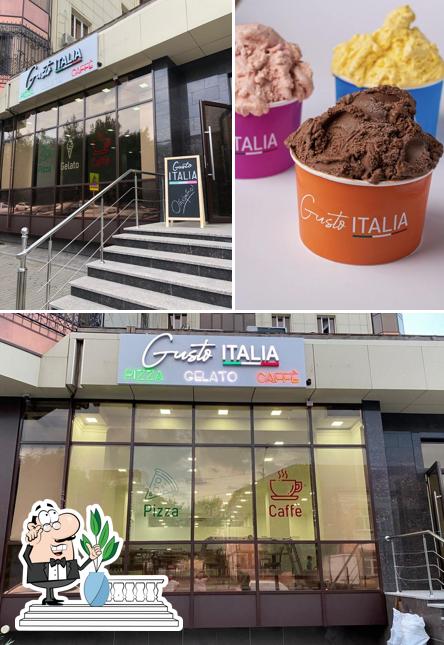 Внешнее оформление и десерты - все это можно увидеть на этой фотографии из Gusto Italia