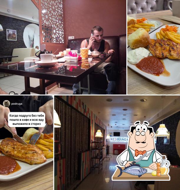 Лосось гриль в "Кафе-бистро Red Mangal"