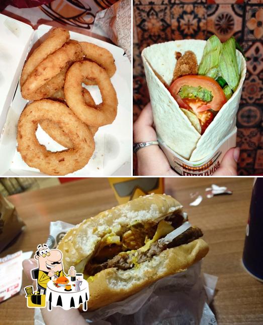 Еда в "Бургере Кинг"