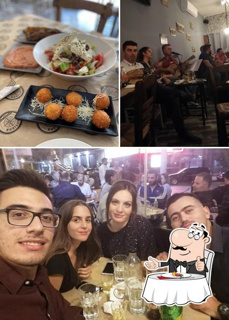Δυτικόν καφέ•μεζέ•ποτό