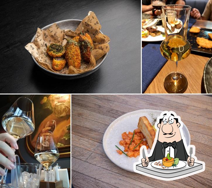 Еда в "Brasserie Lambic"