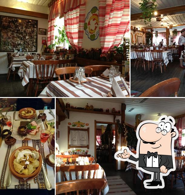 Посмотрите на внутренний интерьер "Корчмы Тараса Бульбы"