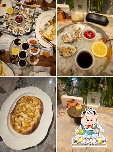 Устрицы в "Atlantica Bistro"