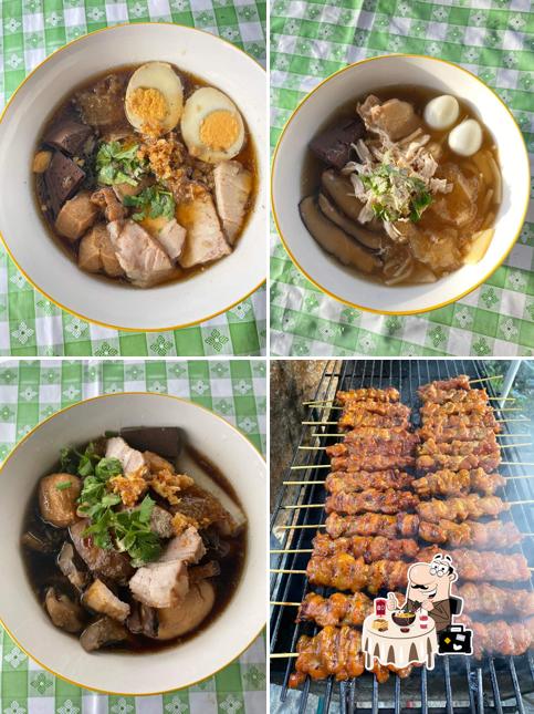 ไก่ย่างตานพ&ก๋วยจั๊บหมูน้ำข้น รสเด็ด
