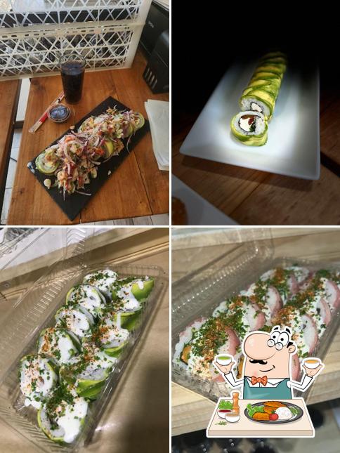 Sushi on fire