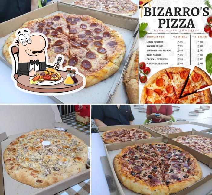Bizarro's pizza
