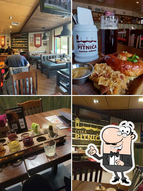 Посмотрите на внутренний интерьер "Pitnica чешской пивницы"