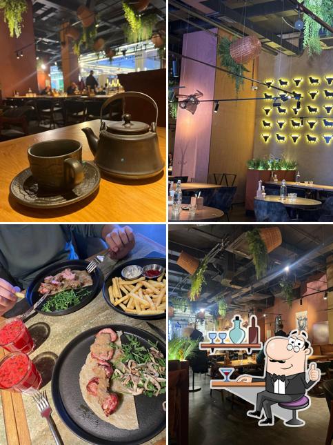 Посмотрите на внутренний интерьер "The Бык"