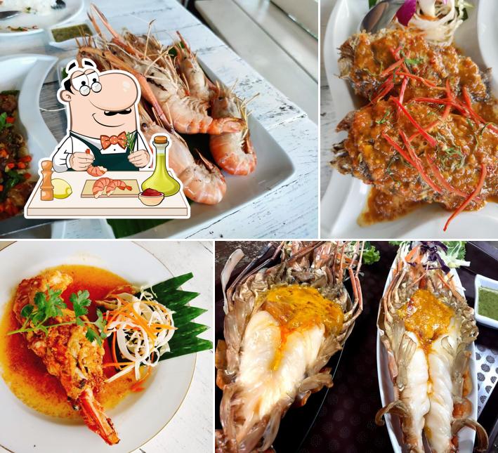 ร้านระเบียงน้ำ-กุ้งเป็น