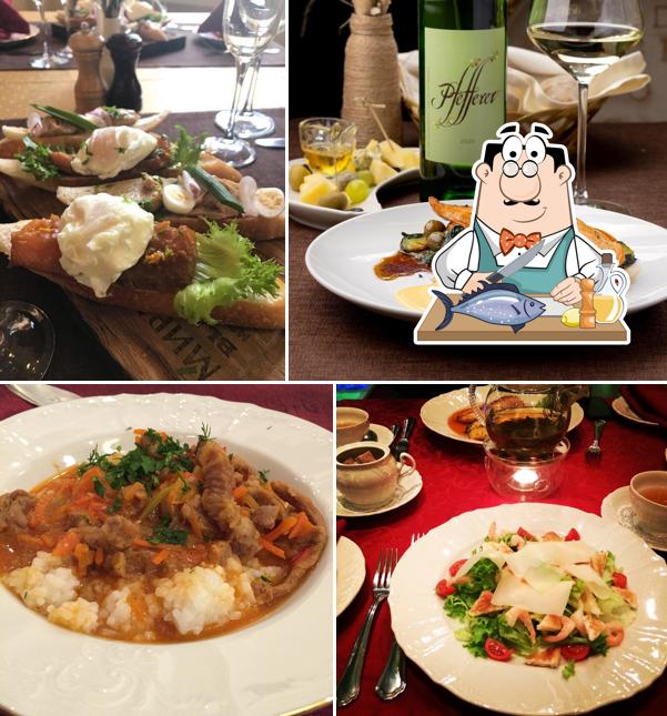 Лосось гриль в "Деканте"