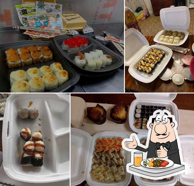 Еда в "Суши Даром"