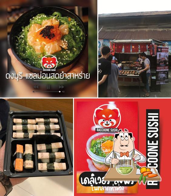 Raccoone Sushi แรคคูเนะ ซูชิ สาขาท่าม่วง ตรงข้ามโรงเรียนวีรศิลป์