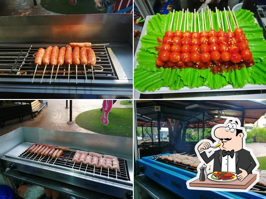 ร้านหมูปิ้ง ติด อเมซอน ใน ปตท.