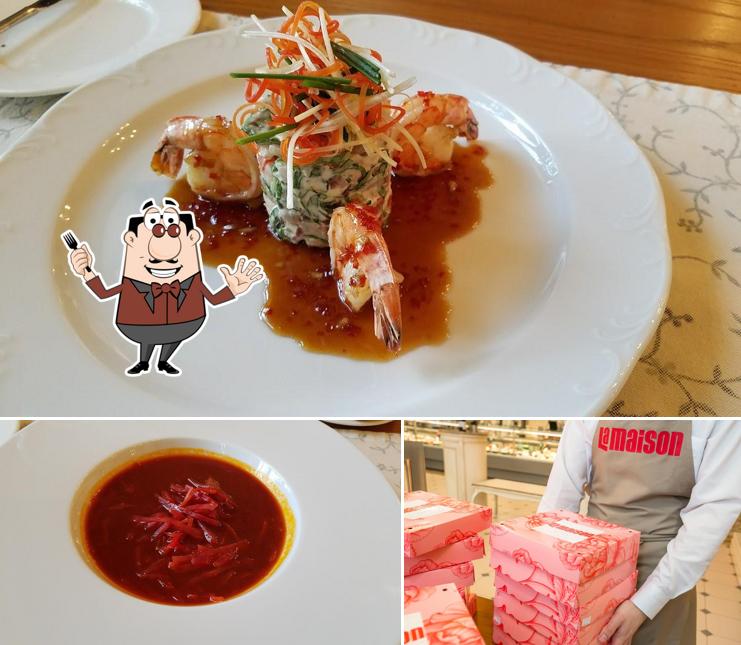 Блюда в "La Maison, ресторанном комплексе"