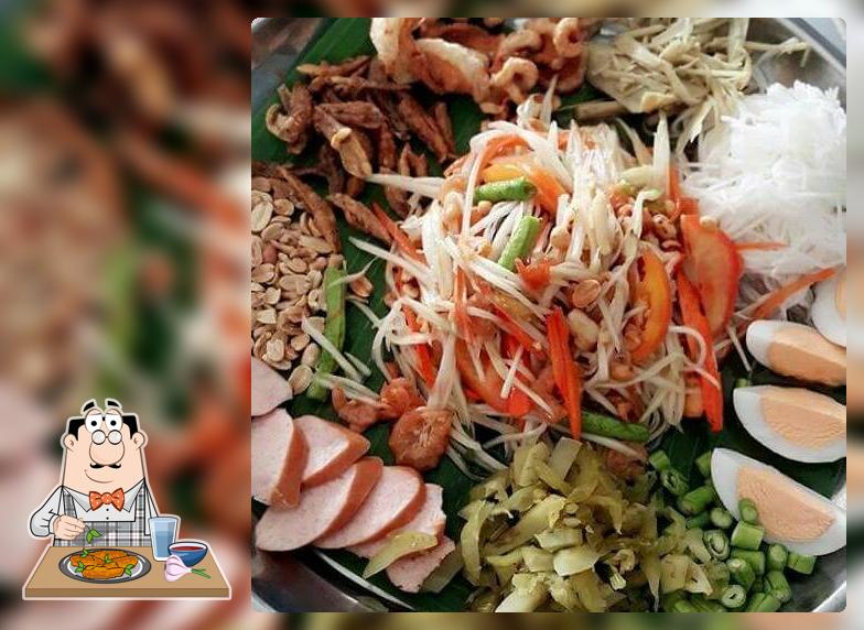 ร้านตำถาดไก่ย่าง ข้าวต้มโต้รุ่ง ห้าแยกเกาะยอ