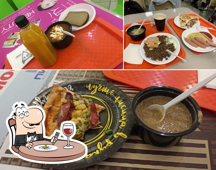 Изображение, на котором видны еда и столики в Усы лисы