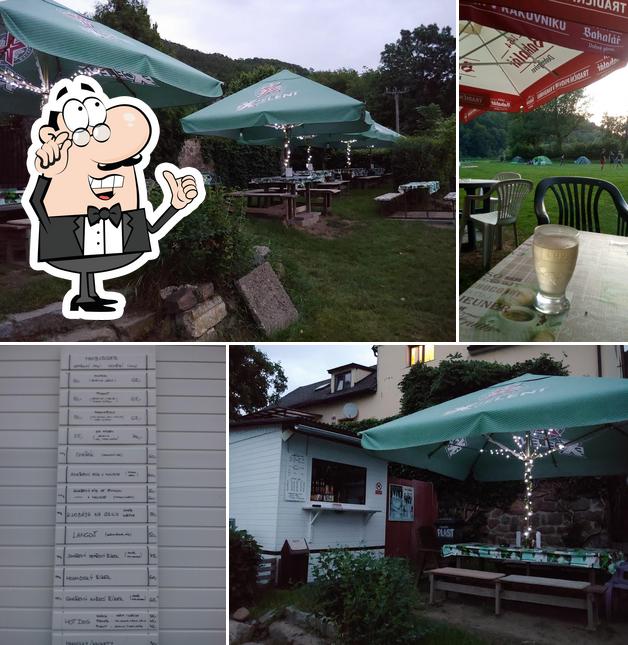 Občerstvení pod mostem a tábořiště