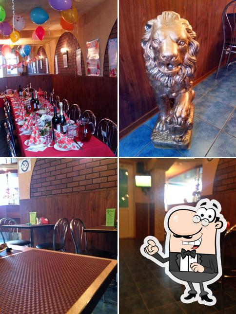 Посмотрите на внутренний интерьер "пиццы 51"