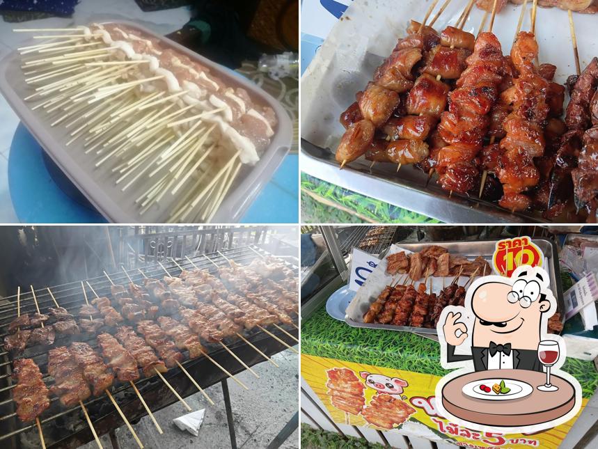 หมูปิ้งโบราณเจ้นุท
