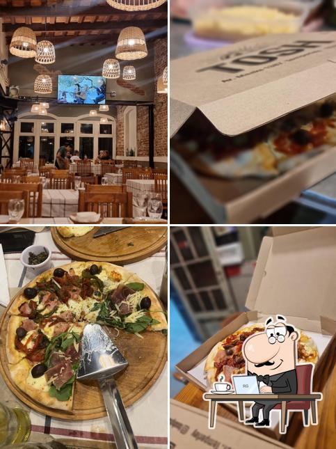 Pizza y empanadas, Tosh