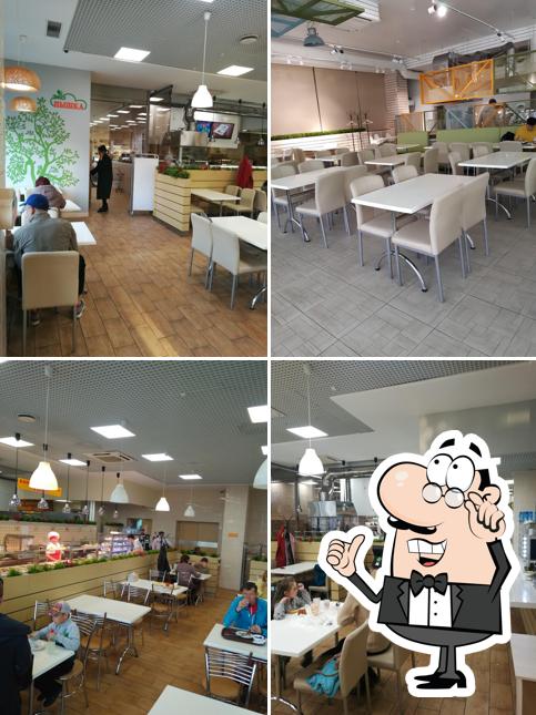 Посмотрите на внутренний интерьер "Пышки"