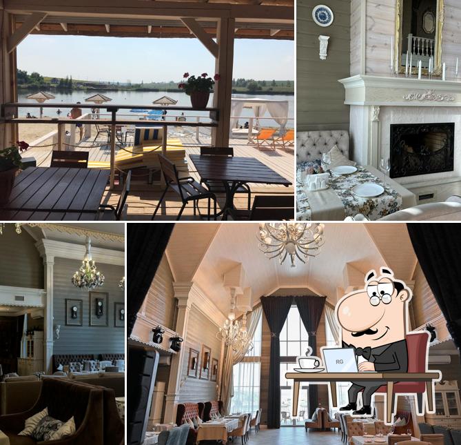 Посмотрите на внутренний интерьер "Самовара"