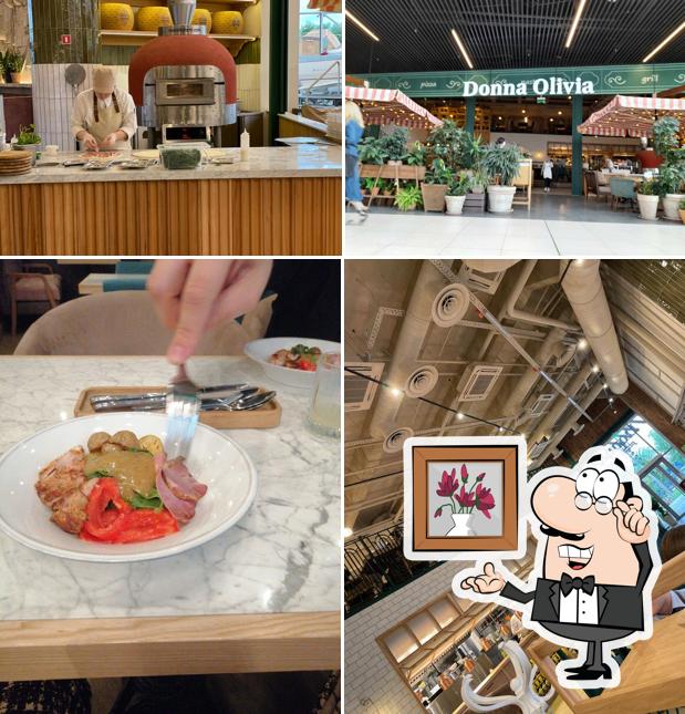 Посмотрите на внутренний интерьер "Донна Оливия"