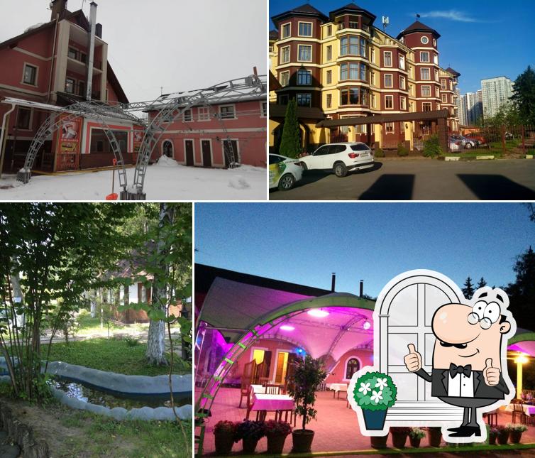 Наслаждайтесь свежим воздухом и видом, открывающемся из "ресторана Авшар-Клаб"