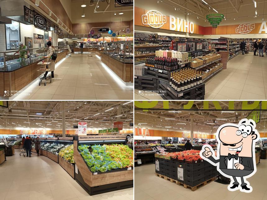 Посмотрите на внутренний интерьер "Глобус"