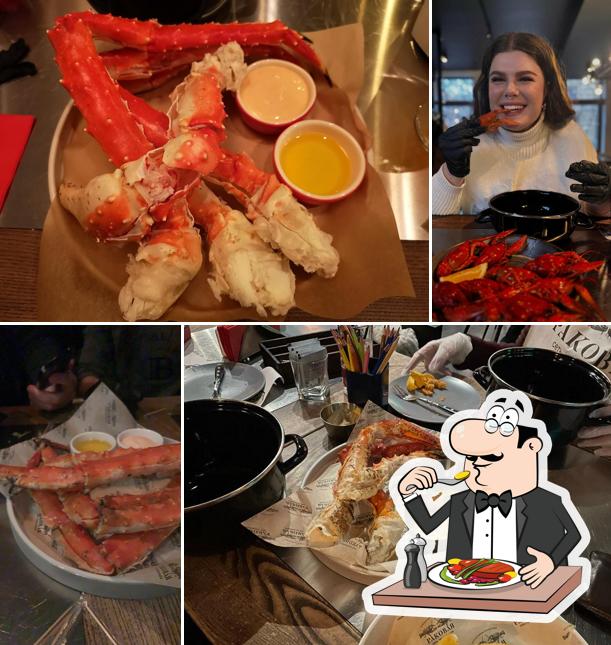 Еда в "Раковой на Петрогдрадке"