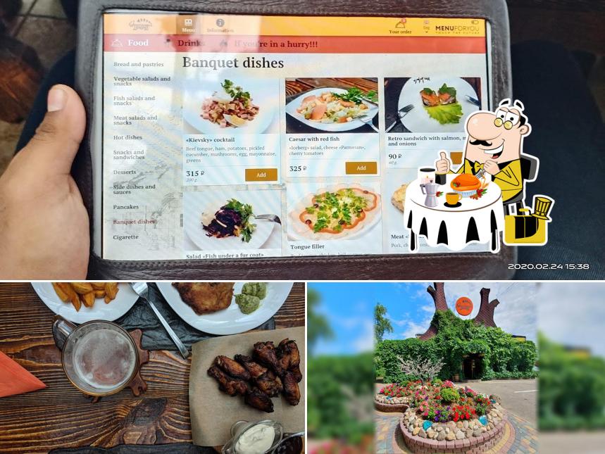 Блюда в "Упитанном Еноте"