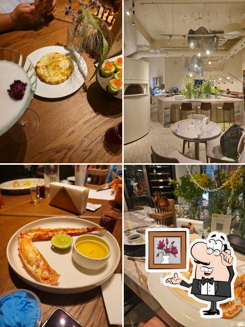 Посмотрите на внутренний интерьер "Atlantica Bistro"