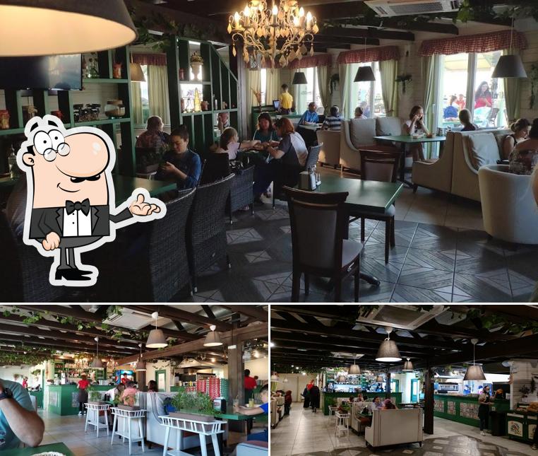 Посмотрите на внутренний интерьер "Папаши Беппе"