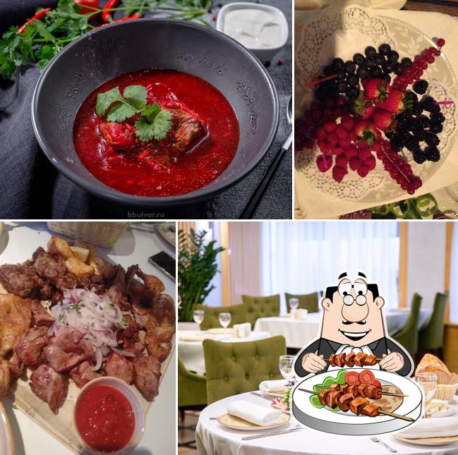Блюда в "Бакинском бульваре"