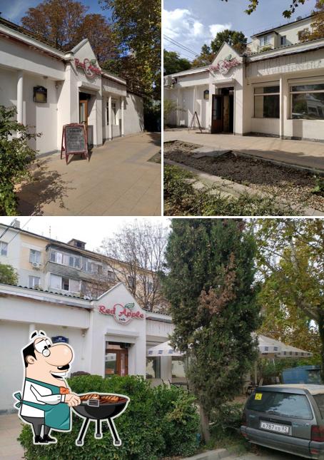 Красное яблоко