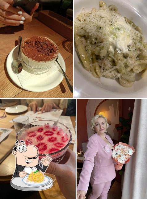 Паста карбонара в "Итальянка"