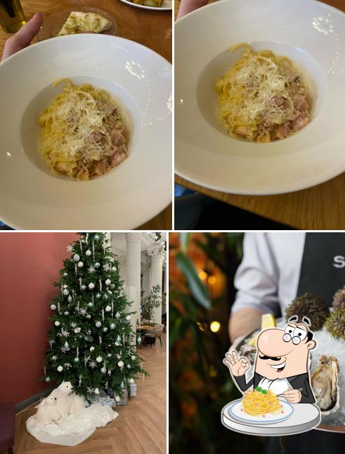 Паста карбонара в "Сицилии"