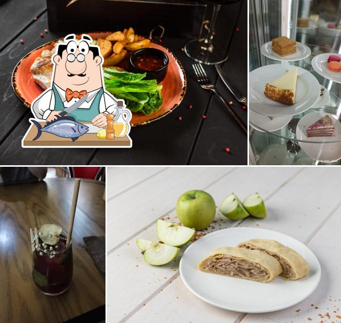 Лосось гриль в "Поющем лососе"