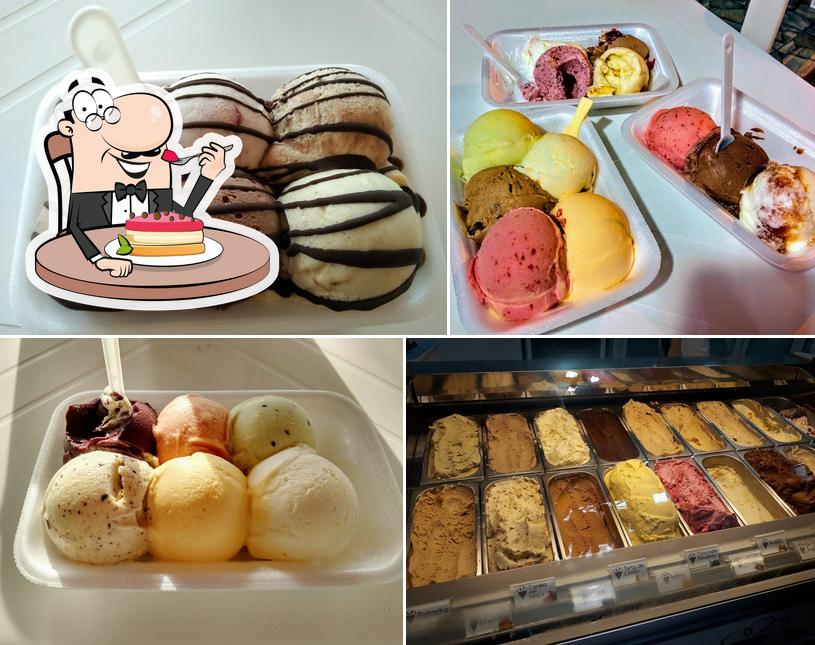 Italian ice cream Monte Pelmo