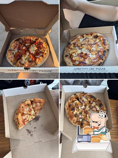 Graffiti Cat Pizza