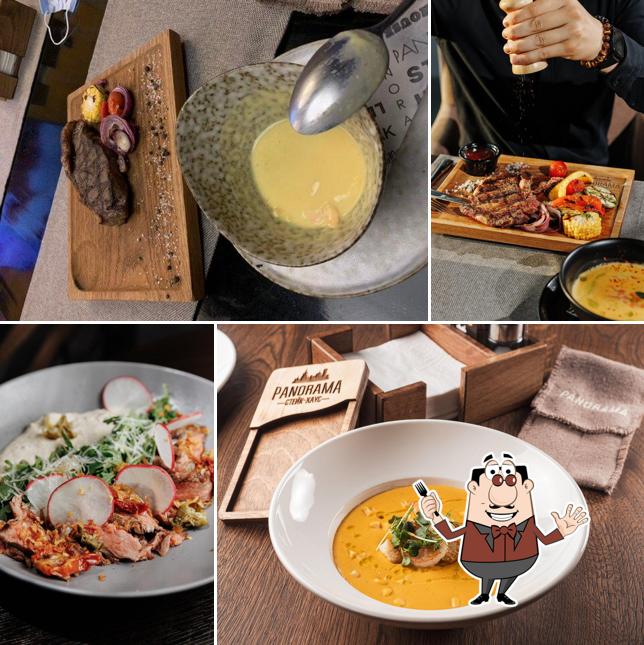 Еда в "Стейк-Хаусе Panorama"