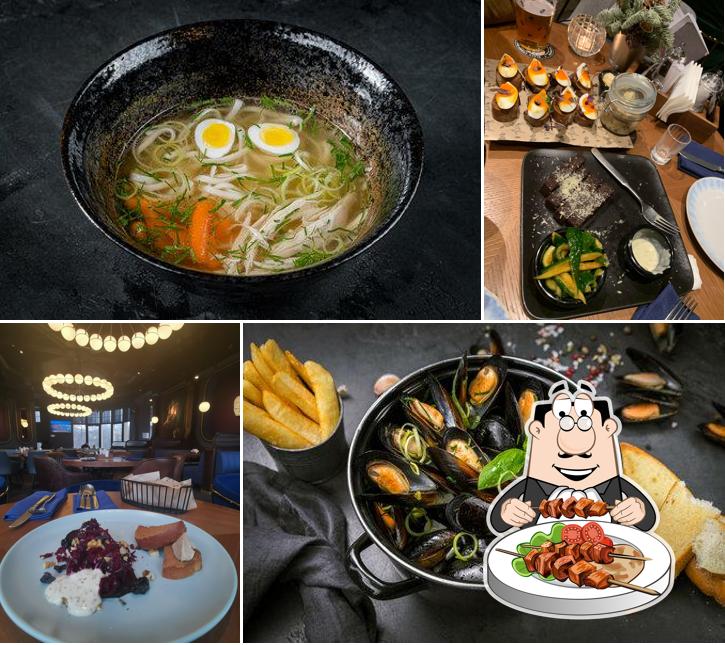 Еда в "Brasserie Lambic"