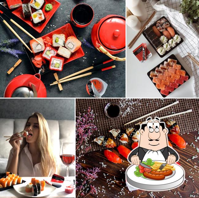 Еда в "Суши-Маркет"